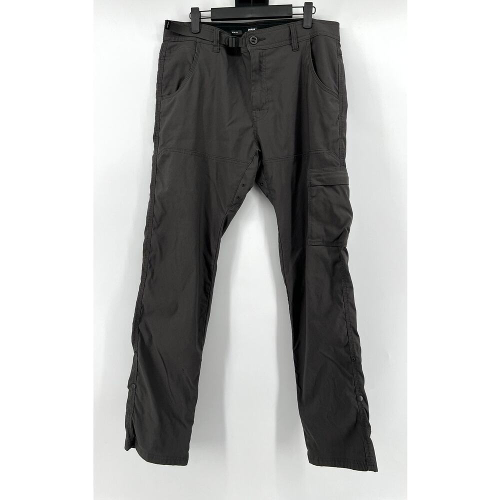Prana Men's Stretch Zion Slim Fit Pants Size 34/32 Gray Hiking Gorpcore Outdoors